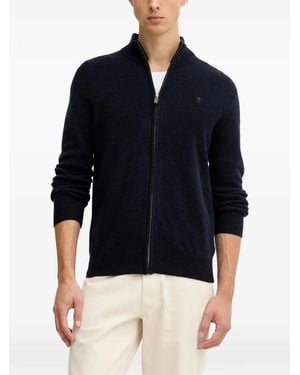 Hackett Zip-Up Cardigan - Blue
