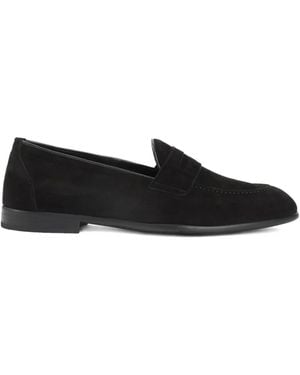 Brioni Appia Suede Loafers - Black