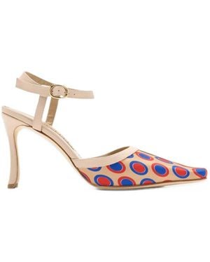 Manolo Blahnik Morfia Pumps Aus Seidensatin - Pink