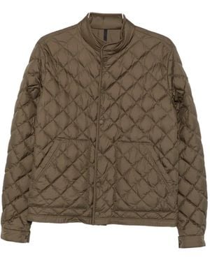 Moncler Oise Diamond-Quilted Jacket - Brown