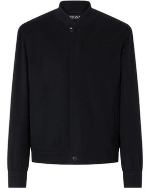 ZEGNA Oasi Cashmere-Elements Bomber Jacket - Black