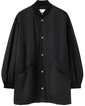 Jil Sander ボンバージャケット - ブラック