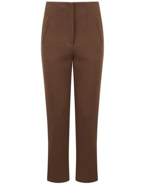 Veronica Beard Stila Pocket Trousers - Brown