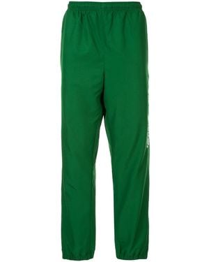Supreme Spellout-Embroidered Track Trousers - Green