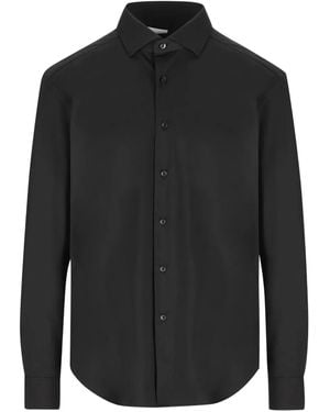 Xacus Long-Sleeve Button-Down Shirt - Black