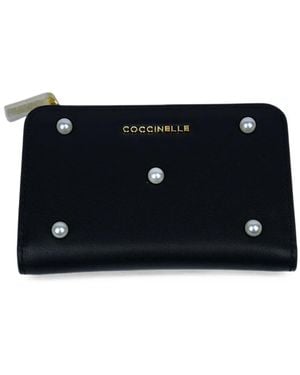 Coccinelle Pearl-Stud Wallet - Black
