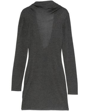 AYA MUSE Long-Sleeve Mini Dress - Grey