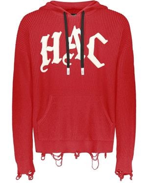 Haculla Hoodie Im Distressed-Look - Rot