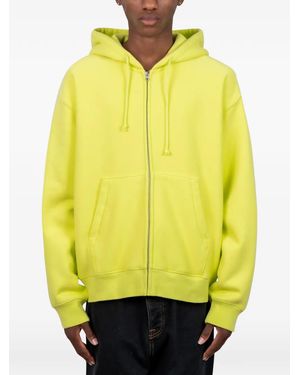 Stussy Cursive Applique Hoodie - Yellow