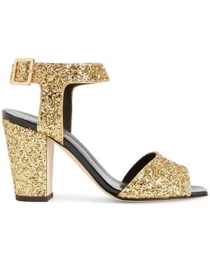 Giuseppe Zanotti 80Mm Emmanuelle Sandals - Metallic