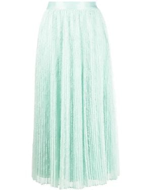 Twinset Pleated High-Waisted Skirt - Blue