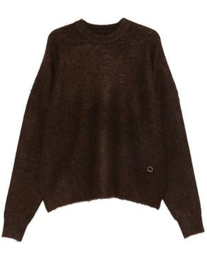 RETERNITY Maglione Spazzolato Con Effetto Vissuto - Marrone