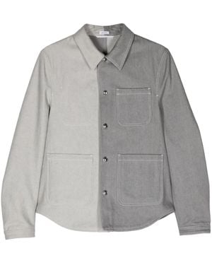 Thom Browne Utility Denim Shirt Jacket - Grey