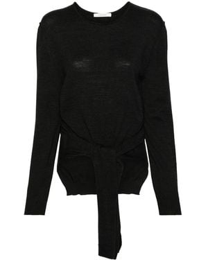 Lemaire Trompe L`Oeil Crew Neck Jumper - Black