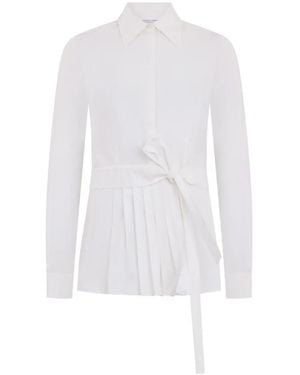 Alberta Ferretti Rok Met Ceintuur - Wit