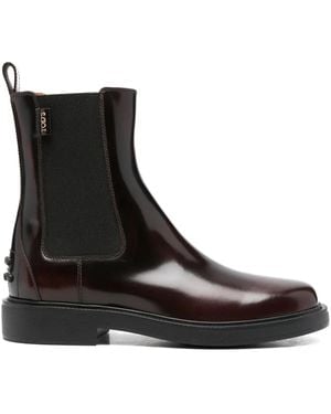 Tod's Leather Chelsea Boots - Black
