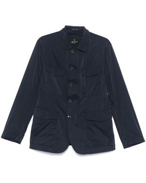 Montecore Classic-Collar Shirt Jacket - Blue