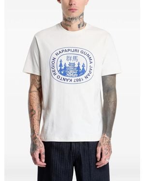 Napapijri T-Shirt Sunda Con Logo - Bianco