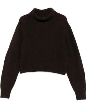 Maje Pullover Mit Rollkragen - Schwarz