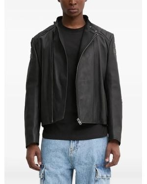 HUGO Leather Jacket - Black