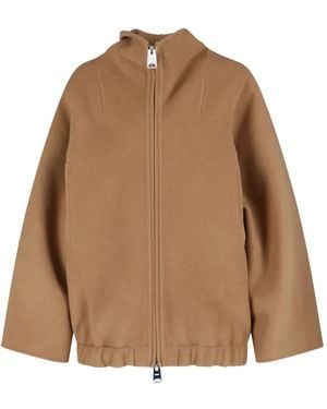 KHAITE ジップアップ ジャケット - ブラウン