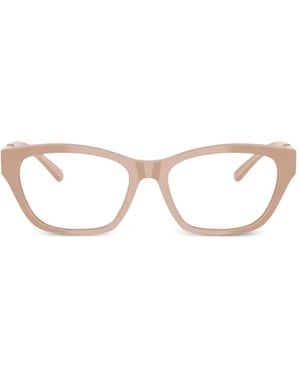 Emporio Armani Cat-Eye Chain-Link Glasses - Natural