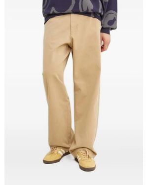 Desigual Embroidered-Pocket Pants - Natural
