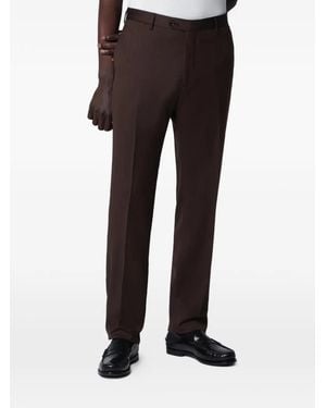 Tagliatore Single-Breasted Virgin-Wool Suit - Black