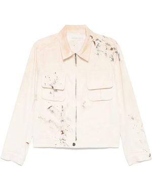 Individual Sentiments Paint-Splatter Jacket - Natural
