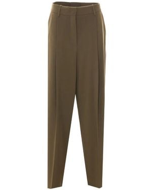 RUE DU BAC Pressed-Crease Tailored Trousers - Natural