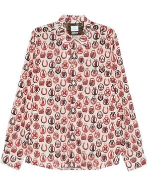 Paul Smith Patterned Shirt - Red