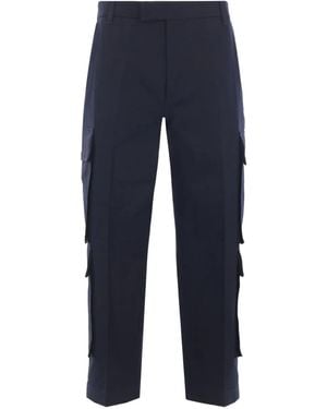 Thom Browne Multi-Pocket Cotton Trousers - Blue