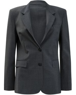 Semler Buttoned Blazer - Black