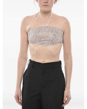 DSquared² Top Verfraaid Met Kristallen - Zwart