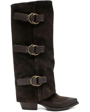 METISSE 55Mm Buckle-Detail Boots - Black