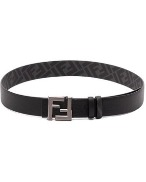 Fendi Leather Belt - Black