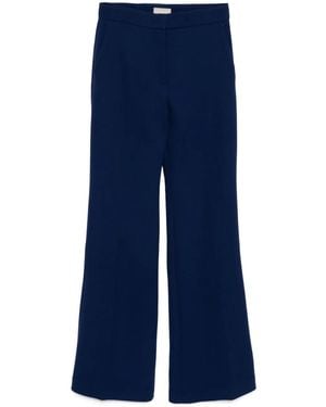 Elie Saab Side Slit Flared Pants - Blue