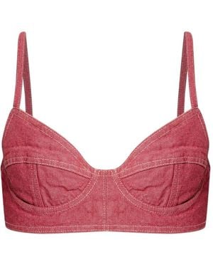 DSquared² Bralet Mit Ziernaht - Rot