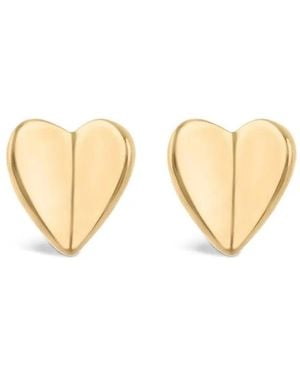 Dinny Hall Heart-Motif Stud Earrings - Natural