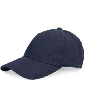 Trussardi Logo-Embroidered Cap - Blue