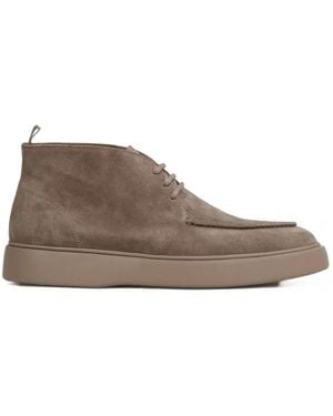 Officine Creative Frame 002 Apron-Toe Boots - Brown