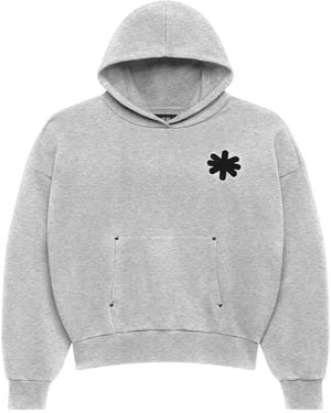 LOSTSHDWS Hoodie À Détail À Poche Chauffe-Mains - Grey