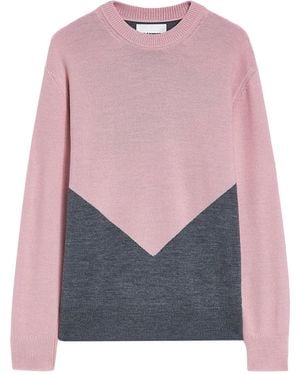 Jil Sander Colourblock Jumper - Pink