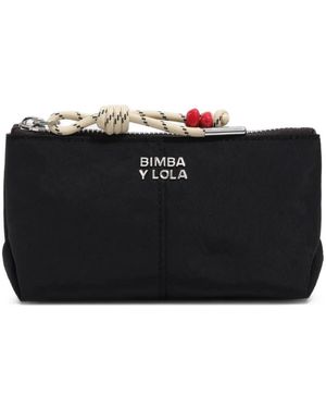 Bimba Y Lola Logo-Plaque Coin Purse - Black