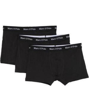 Marc O' Polo Logo-Waistband Boxer (Pack Of Three) - Black