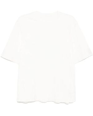CROQUIS Pleated T-Shirt - White