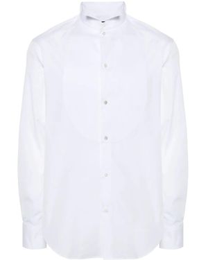 Emporio Armani Bib-Panel Cotton Shirt - White