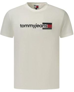 Tommy Hilfiger Logo-Print T-Shirt - White