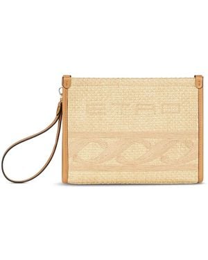 Etro Clutch Con Ricamo - Neutro