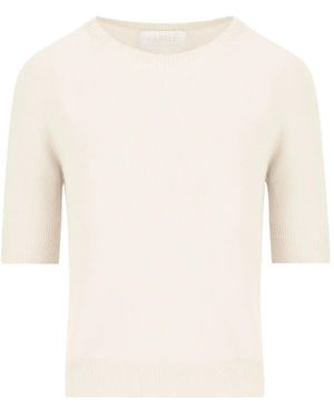 Vanisé Gerippter Kaschmirpullover - Weiß